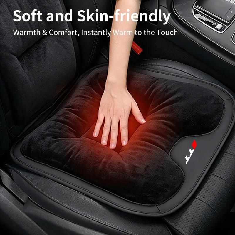 Car Seat CushionFor Audi TT Warm Flannel Thick Plush Universal Rear Seat Backrest Protector Cover
