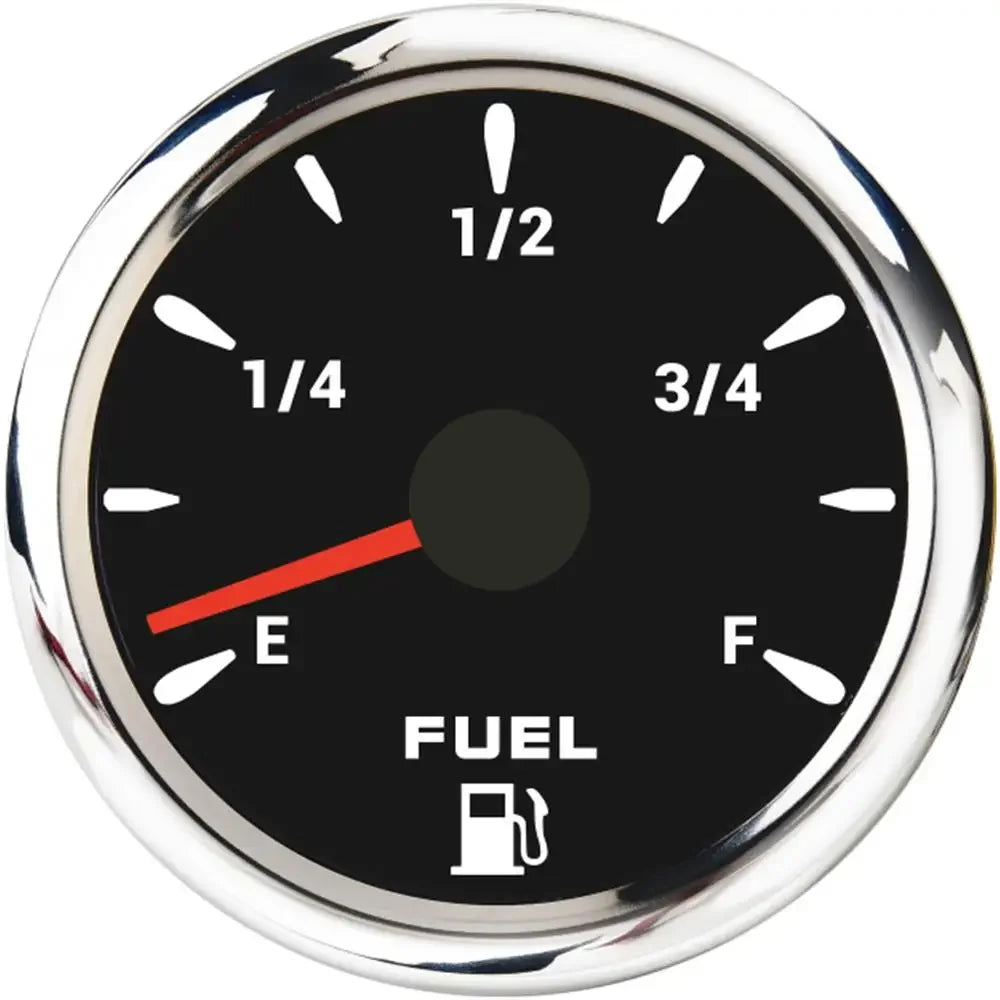 52mm Marine Boat Fuel Level Gauge 7-color backlight Digital pointer Fuel Gauge+100-500mm Fuel level sensor Digital car gauge