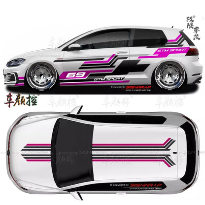 Car stickers For Volkswagen Golf8 MK5 MK6 MK7 GTI POLO customized exterior design sporty fashionable decals Vinyl  Accessories