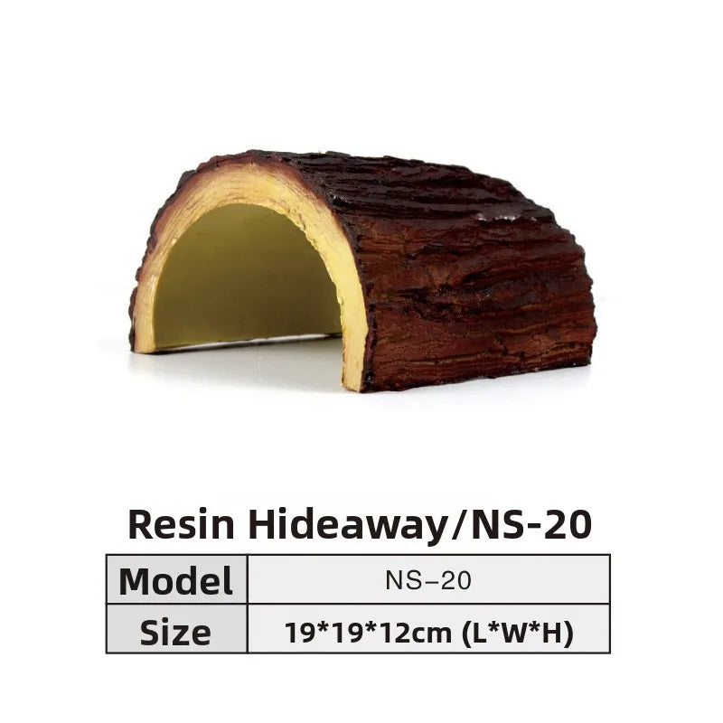 Nomoypet NS162 Rock Cave Simulation Pet Reptile Spider Turtle Sunbathing Platform Hideout Caves for Pets Reptiles Supplies