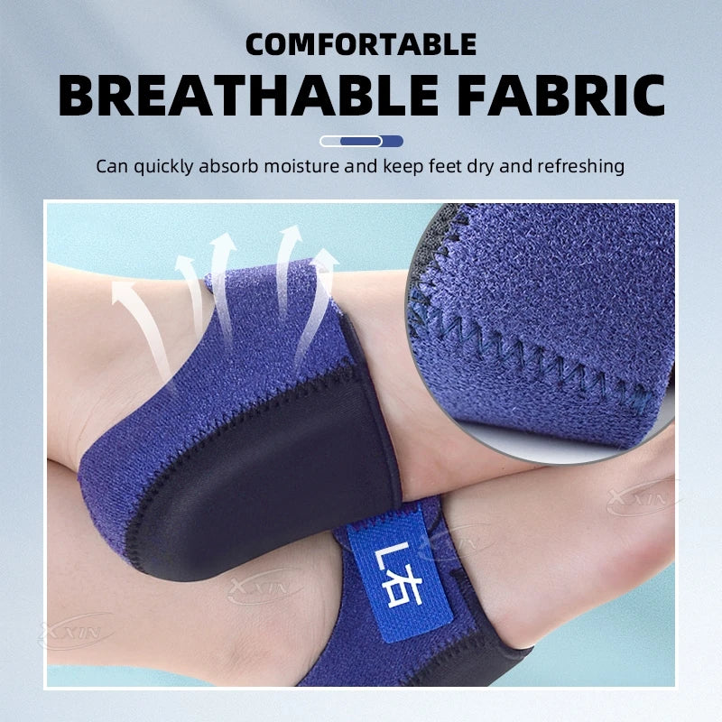 【Xxin】Heel Protectors Breathable Silicone Gel Cushion Cup Heel Pain Relief Sleeve Shoe Insert
