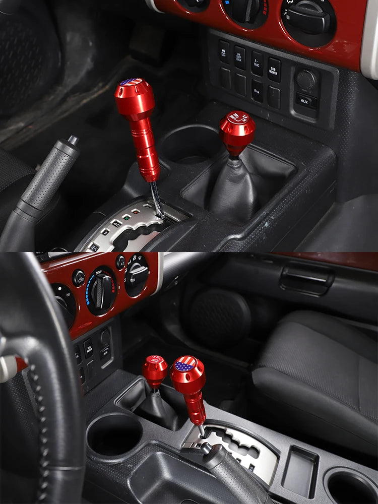 For Toyota FJ Cruiser 2007-2021 Car Gear Grip Head Shift Knob Modification Aluminum alloy interior Accessories