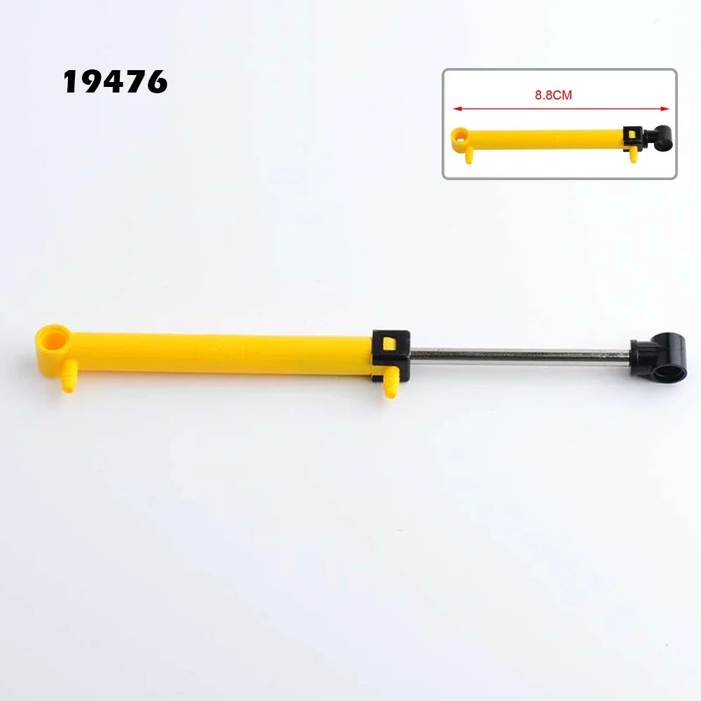 MOC Bricks Technical Parts Pneumatic Pump Small V2 with Reinforced Cylinder Hose Air Power Bricks Compatible With 8800 Blocks