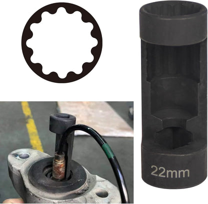 Automotive 1/2 Inch Drive 12 Point Suspension Strut Socket Tool 16-24mm Shock Absorber Nut Remover for Car Auto Repair Hand Tool