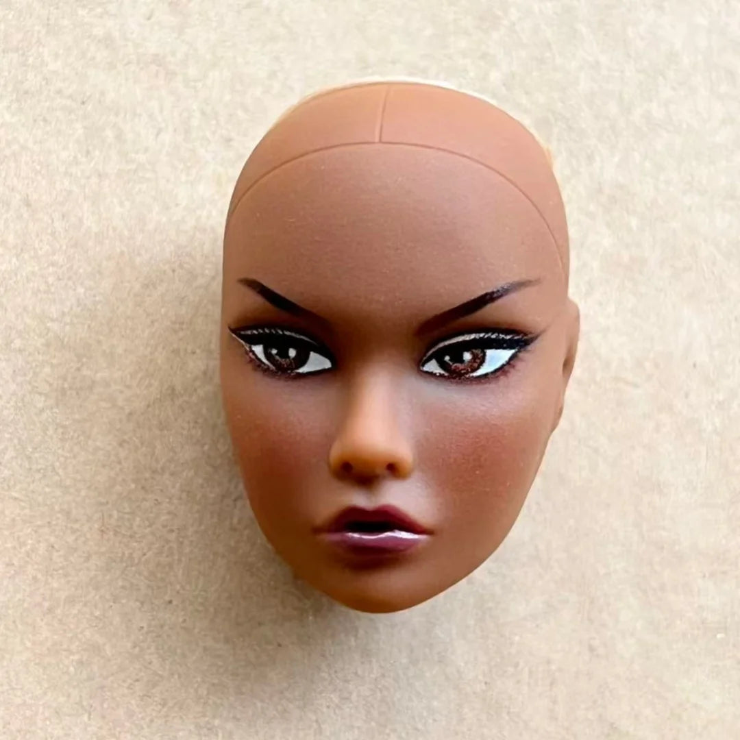 Poppy Good Makeup Head With Beige Yoga Slim Doll Body 1/6 Doll Figures Collective Toys Colorful Hair Doll Heads