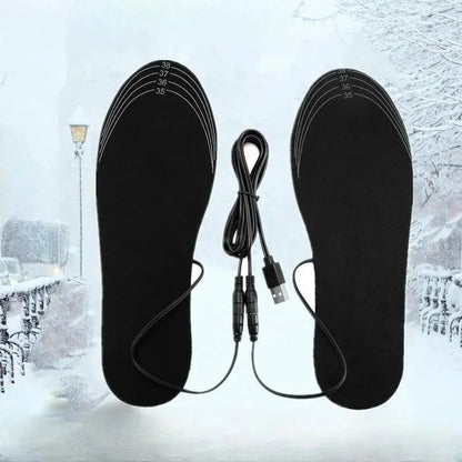 Heated Shoe Insoles  Warming Pad Cuttable EVA Shoe Inserts Thermal Footbeds for Winter Women's Loafers Warmth Protection