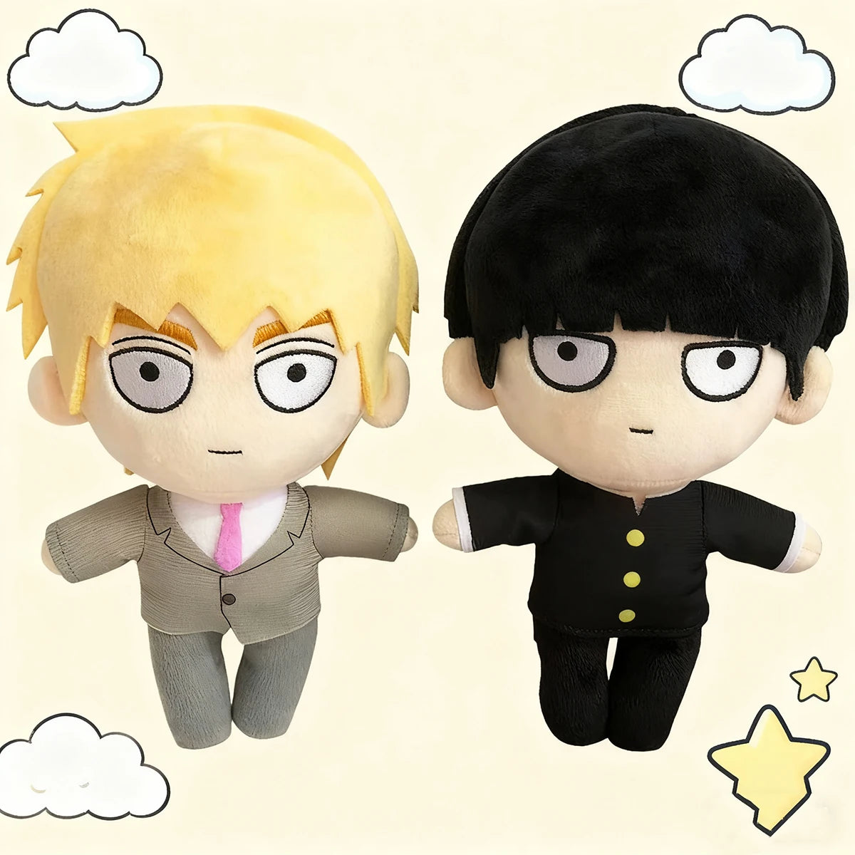 Mob 100 Anime Plush Toys Reigen Arataka Plushies Kageyama Shigeo Figure Soft Stuffed Plush Pillows Mob Toy Doll Child Xmas Gifts