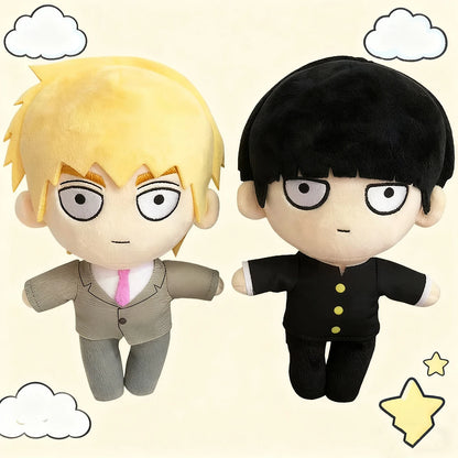 Mob 100 Anime Plush Toys Reigen Arataka Plushies Kageyama Shigeo Figure Soft Stuffed Plush Pillows Mob Toy Doll Child Xmas Gifts