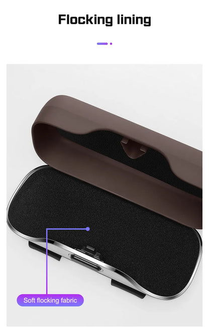 For Xpeng G6 P7 P7i X9 G3 G3i G9 P5 X2 N5 F30 H93 Car Visor Glasses Case Portable Accessories Sunglasses Holder Eyeglasses Box