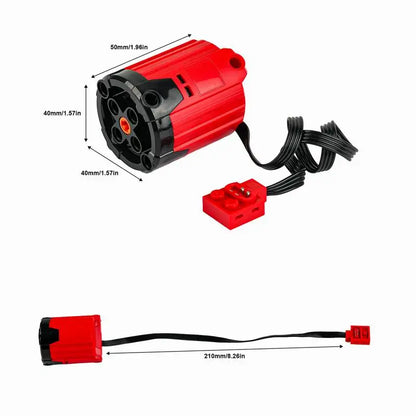 8882 XL Motor Red PLus Building Blocks MOC Technology Parts Power Functions Power Motor for Logoeds DIY Car Truck Power Up