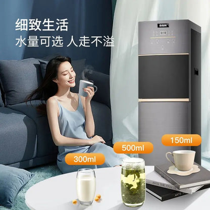 High-end instant hot water dispenser with bottom bucket, hot and cold dual-purpose fast heating luxury large new tea bar machine