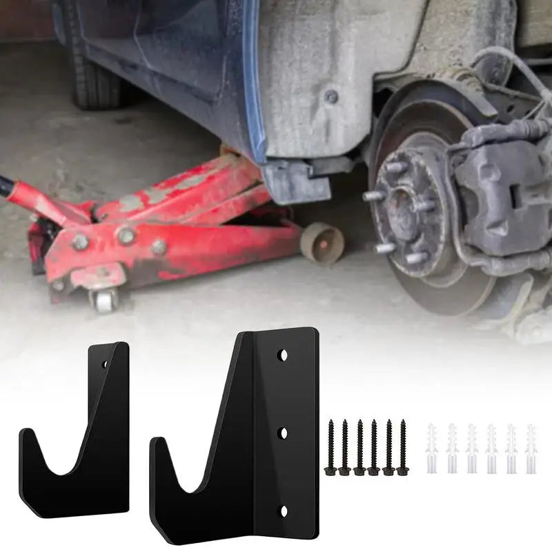 Heavy Duty Jack Stand Wall Mount Rack, Garage Tool Storage Brackets, Car Hydraulic Trolley Jack Stands Holder Organizer