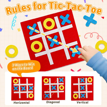 5-40PCS Tic Tac Toe Strategic Board Game for Kids, Birthday Party Favors Bulk for Kids 4-8 8-12 Goodie Treat Bag