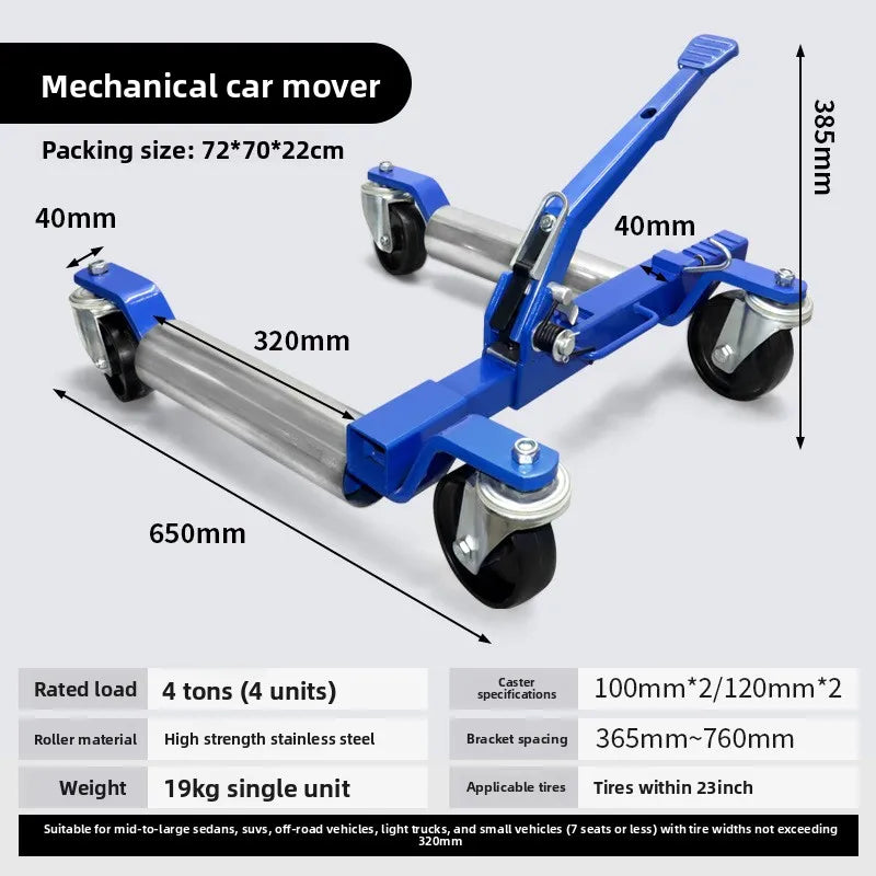Manual Car Lifter Hydraulic Tow Truck Jacks Mechanic Rescue Vehicle Move Tool for Accident Recovery Towing Vehicle Moving Tool