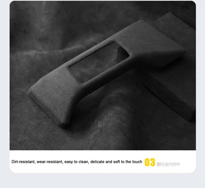 TOP Suede Car Interior Panel Trim Decoration For Great Wall WEY Tank 300 2021 2022 2023 Gear Shift Cover Modification Accessory