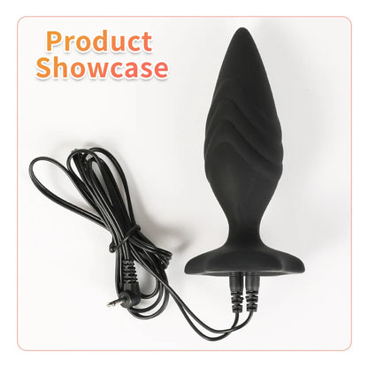 Promotion Electroshock E-stim Sex Products Electrosex Penis Ring E-stim Anal Butt Plug Electrostimulation Nipple Clamps Estim