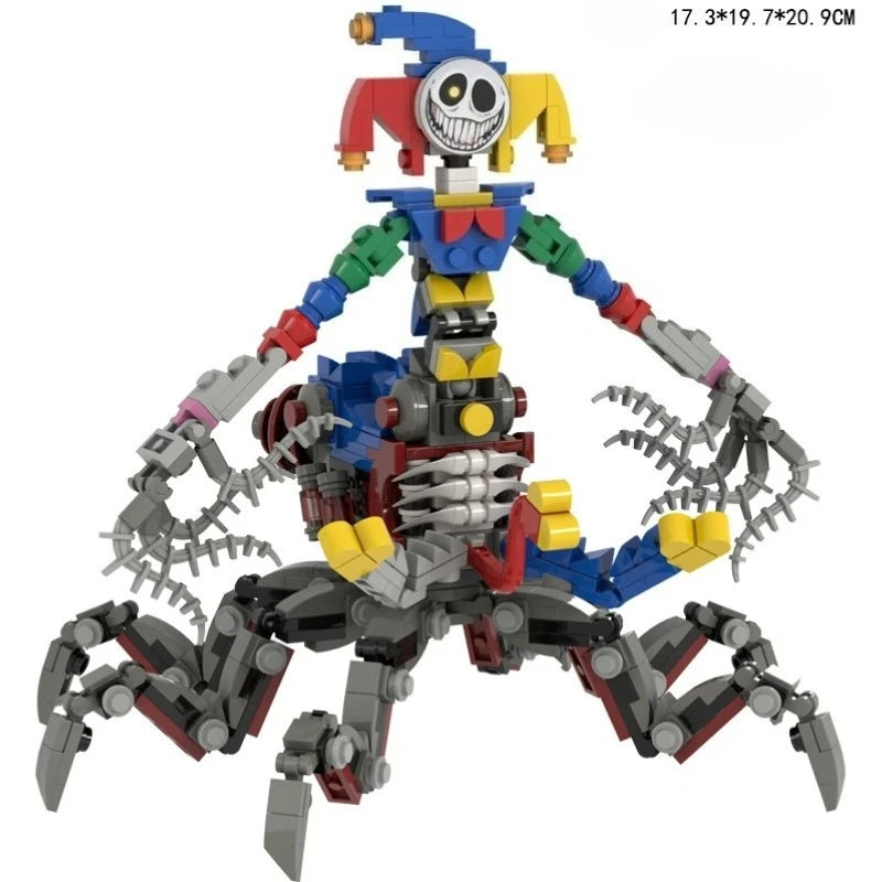 Moc Bobble Game Time 5 Joker Spidert  Building Block Assembly Small Particle Figurine Model Ornament Handmade Toy