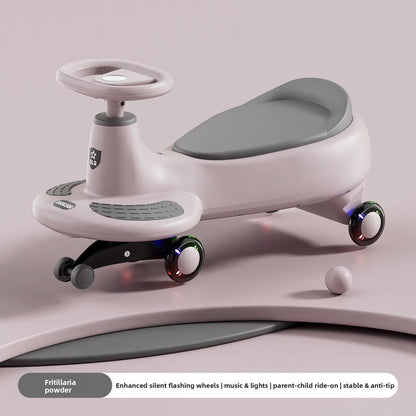 New 2026 Model Wobble Car One Year Old Two Seater Adults Anti Tip Ride Toy Twisting Car for Children Adults Can Sit