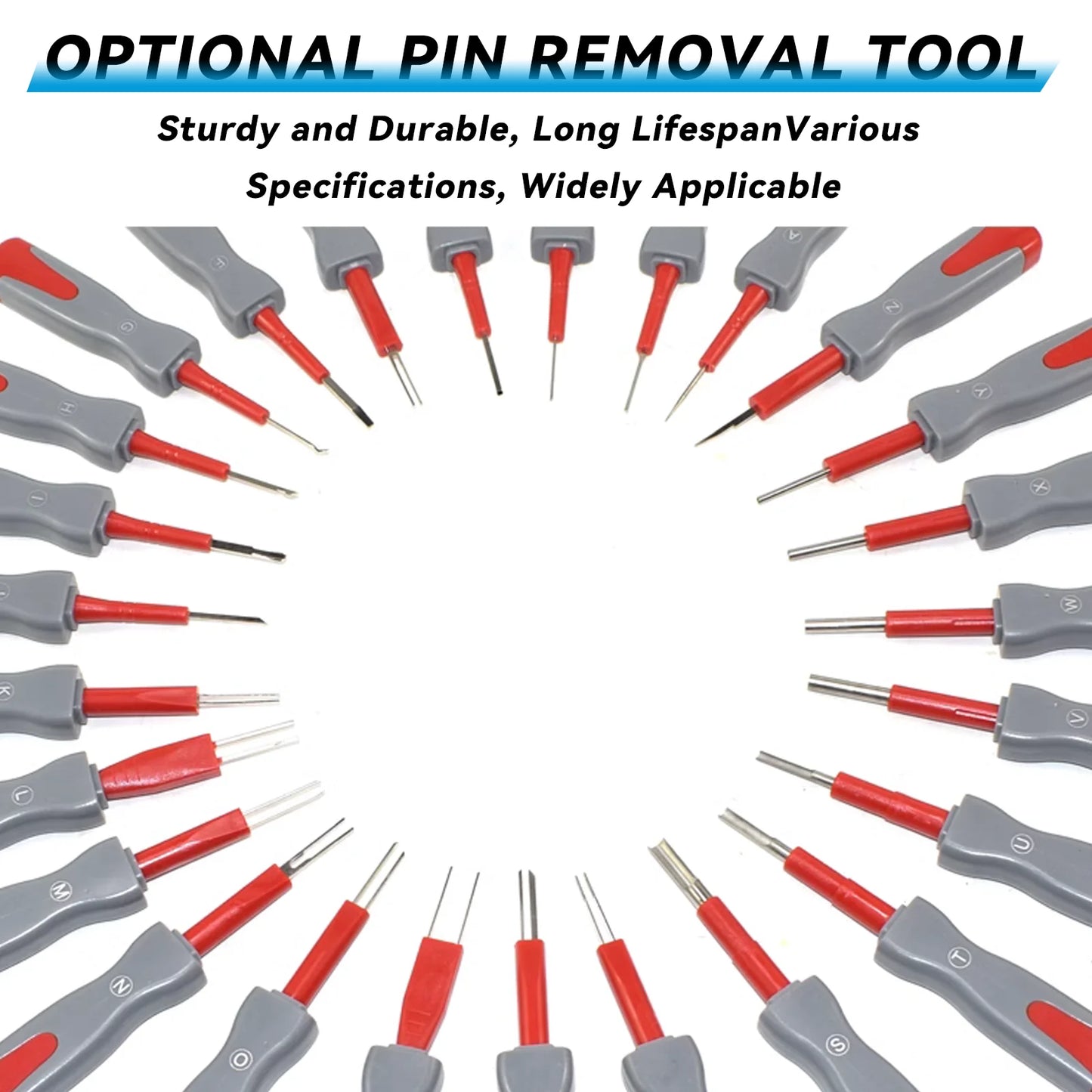 Universal Automotive Terminal Removal Tool Set,26-Pcs Kit Release Tool Car Electrical Wiring Connector Pin Extractor