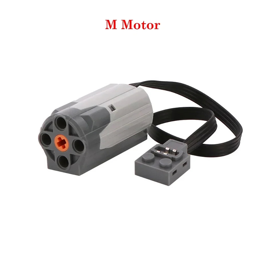 MOC Power Functions Parts Technical Servo Train Buggy M Motor 8883 Modified IR Remote Power Group Sets Lithium Battery Box 9686