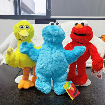 Cute Sesame Street Plush Dolls Toy Featuring Elmo Cookie Monster Big Bird Adorable English Leaning Options For All Ages