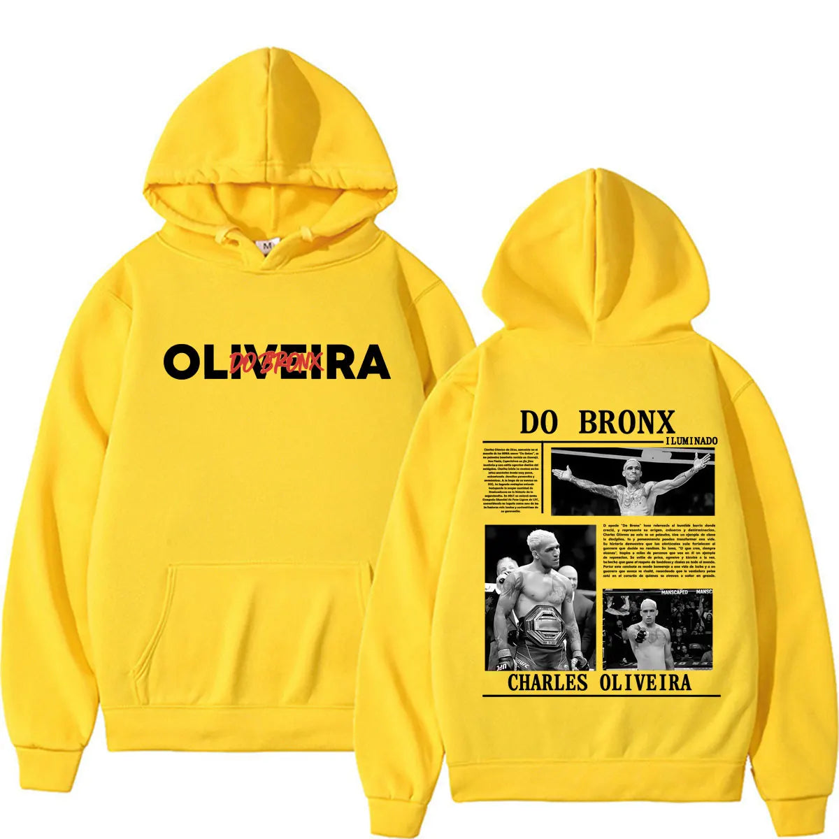 Limited Do Bronx Charles Oliveira Graphic Hoodies Men Women Harajuku Retro Gothic Sweatshirt Casual Fleece Long Sleeve Pullovers