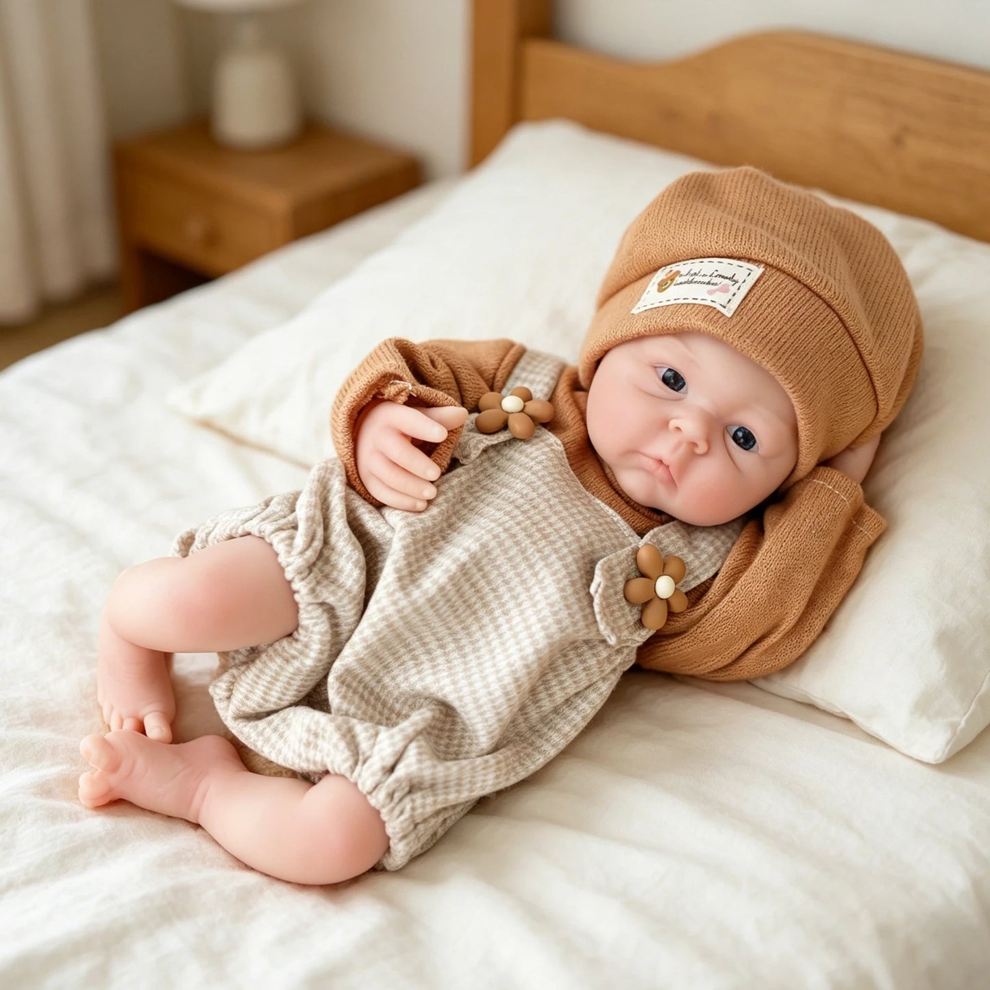 30CM 12 Inch Micro Preemie Full Body Silicone Reborn Baby Doll Lifelike Anti-Stress Bebe Reborn Surprise Realistic Doll for Coll