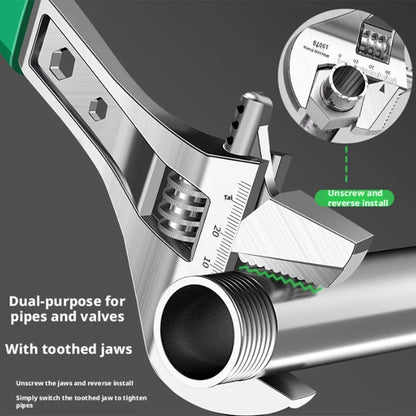 8/10/12 Inch Adjustable Wrench Set, Multifunctional Universal Spanner, Labor-Saving Locking Design, Auto Maintenance & Household
