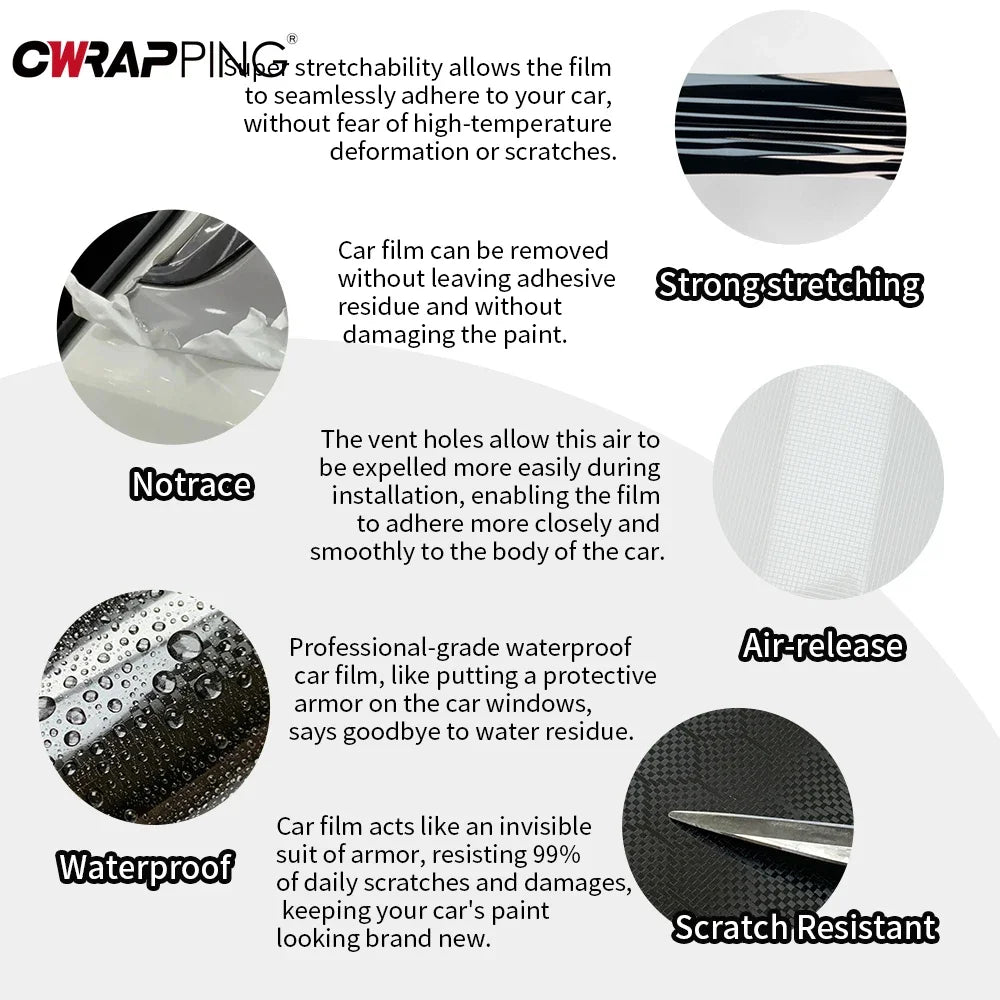 Carbon Fiber Sticker High Gloss Honeycomb Vinyl Wrap Film Waterproof Adhesive Auto Body Decoration Decal Tunning Car Accessories
