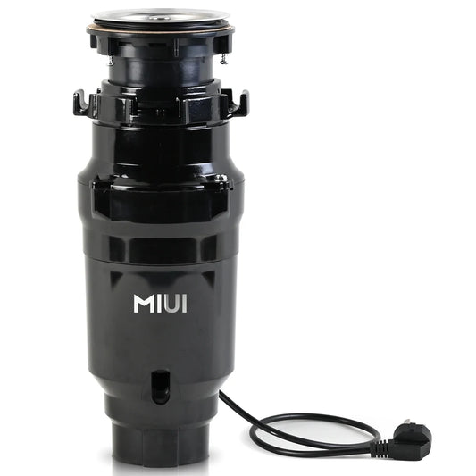 Continuous Feed Garbage Disposal with Sound Reduction,1/2 HP Stainless Steel Food Waste Grinding System,Power Cord Included
