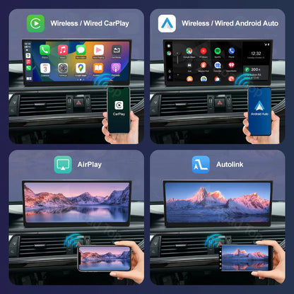 Road Top 12.3" Linux Screen For Audi A6 C6 A7 C7 2011-2018 with Wireless CarPlay Android Auto Airplay Car Radio Player