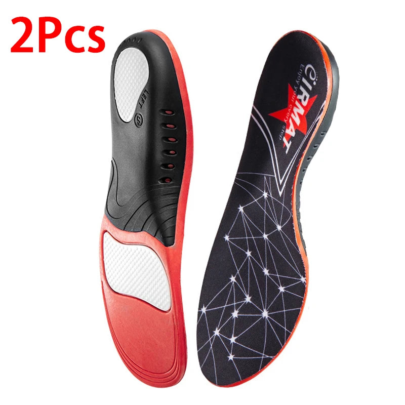 Anti-Fatigue Sports Insoles, Multi-Shock Absorption Cushion Inserts TPU Support Insoles for Basketball & Running Shoes 2Pcs/4Pcs