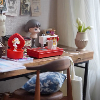 1/6 1/12 Doll House Model Furniture Accessories Retro Music Box Bjd Ob11 Gsc Blyth Soldier Lol Dollhouse Miniatures Room Decor