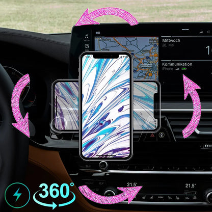 For Volvo EX30 2024 2025 Special Magnetic Phone Holder Screen Border Fixed Adjustable Metal Phone Holder RHD LHD Accessories