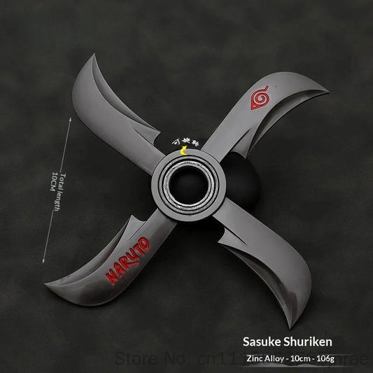 Naruto Metal Shuriken Rotatable Bearing Ninja Star Anime Peripheral Cosplay  Model Collectible Decor For Anime Enthusiasts