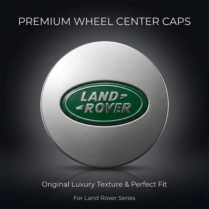 4Pcs Car Emblem Wheel Center Hub Cap Covers Auto Rim Cover For Land Rover Ranger Autobiography Freelander Evoque Rover Sport