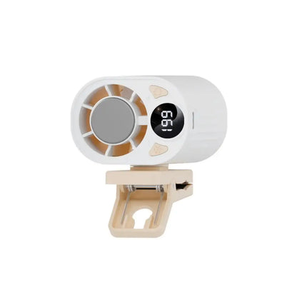 Portable Clip-On Cooling Fan USB Rechargeable Car Built-in Air Conditioning Fan Outdoor Semiconductor Cold Compress Fan