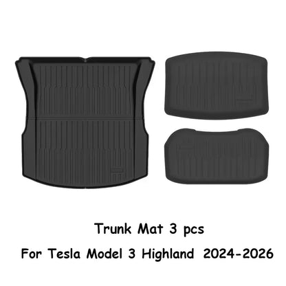 For Tesla Model 3 Highland 2026 Liner Mats Floor Mats Automotive Interior Model Y 2025 2026 Juniper Luggage Mats Car Accessories