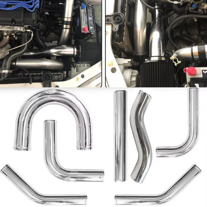 51/63/76mm 2/2.5/3 Inch Car Turbo Air Vent Pipe  0 45 90 180 Degree LS Type Aluminium Tube Universal Racing Cold Air Intake Pipe