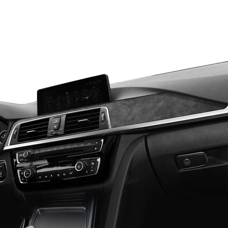 For BMW F30 F32 F34 Center Console Dashboard and Instrument Panel Trim Sticker Car Interior Tuning Accessorie Made of Alcantara