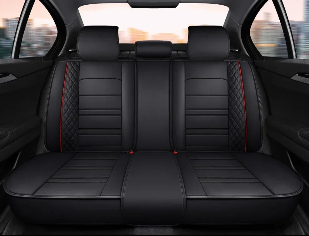Full Coverage Pu Leather Car Seat Covers for MITSUBISHI Outlander ASX Eclipse Lancer Pajero Sport Zinger Galant Car Accessories