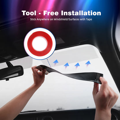 BEVINSEE RGB LED Matrix Pixel Panel, APP Control USB 5V Car Windshield Display, Scrollable Animation Sign Light for Car Truck