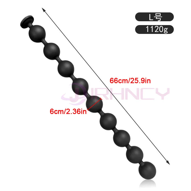 Huge Anal Plug 9cm Anal Beads 100% Liquid Silicone Soft Anal Balls Big Buttplug Prostate Massager Adult Sex Toys For Men