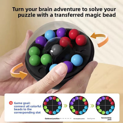 1pcs 3D Rotating Puzzle Ball Brain Teaser Toy with Hanging Hook - Interactive Learning Game, Spatial Awareness, Logical Thinking