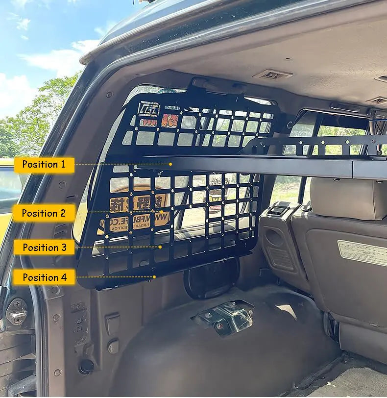 Rear Trunk Cargo Rack Shelf Storage Organizer Hanging Board Molle Panel For Mitsubishi Pajero V21 V31 V33 1991-1999 Car Styling