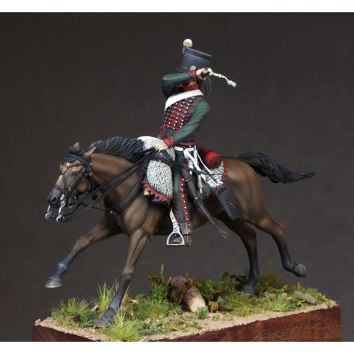 54MM Resin Unpainted Model Kit, Military Theme, French Cavalry Regiment Hussars Unfinished and Unpainted GK, 1773