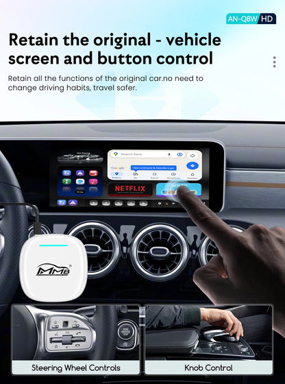 MMB Max Ultra Android 15 TV Box Ultra WiFi6 SM6350 8-Core For Netflix Play Store GPS WiFi/SIM Card Wireless Android Auto CarPlay