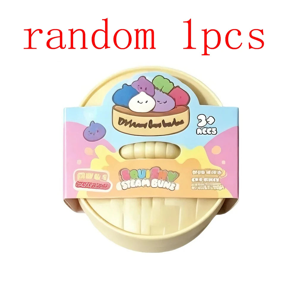 Blind Box Colorful Simulated Dumpling Squishy Relaxing Relieve Anxiety Antistress Enhance Happiness Rebound Squeeze Reliever Toy