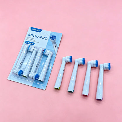 EB17U-PRO Wholesale 4/8/16pcs Set/lot Electric Toothbrush Head For Oral B PRO 6000 500 Sensitive Replacement Brush Heads D18