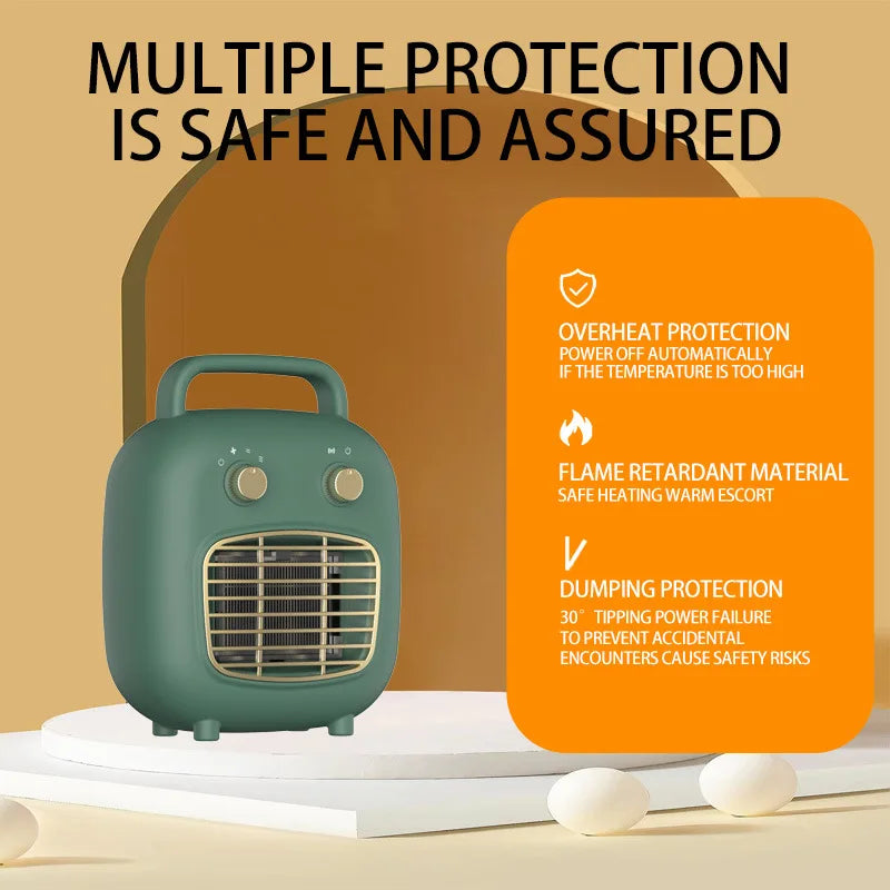 Small Desktop Human Body Sensing Temperature Control Convection Office Constant Temperature Energy Saving Heater